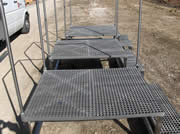 Step ladder with Square Grilled Grating