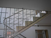 Indoor stair railing