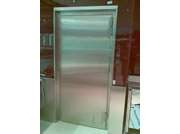 Stainless steel door with doorjob