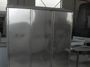 Three-piece stainless steel wardrobe