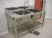 Sudoper s dva korita - inox